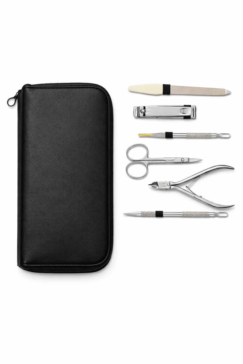 6-Piece Stainless Steel Manicure Pedicure Set  Travel Nail Care Kit