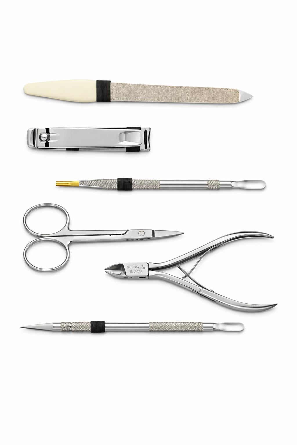 6-Piece Stainless Steel Manicure Pedicure Set  Travel Nail Care Kit